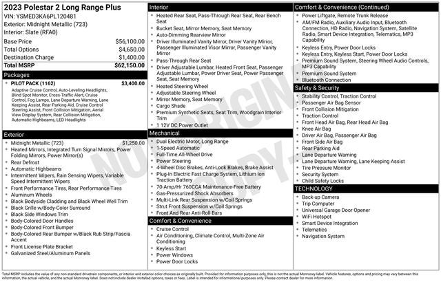 2023 Polestar 2 Long Range Dual Motor