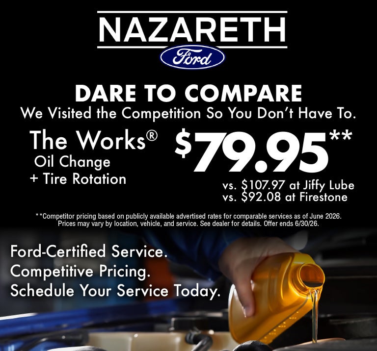 $79.95** The Works® Oil Change + Tire Rotation