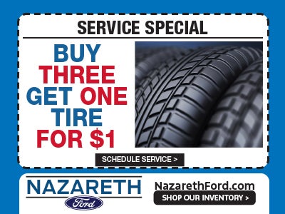 Buy three get one tire for $1